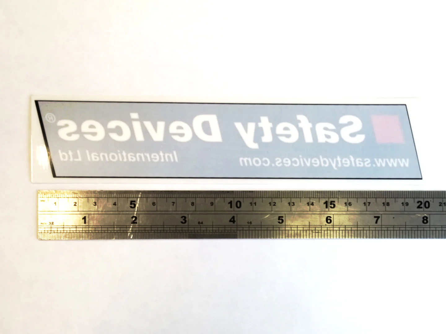 200×40mm Safety Devices Window Stickers - Image 3